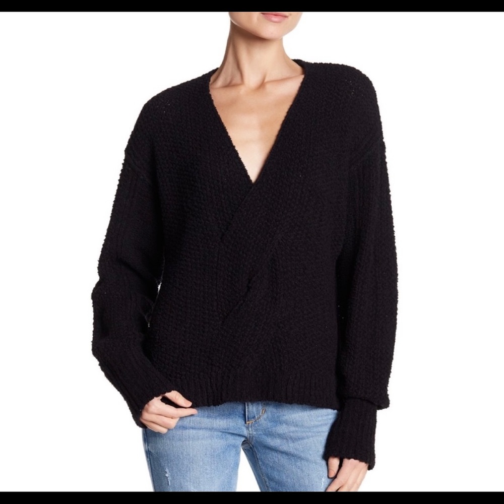 Free People Coco V-Neck Knit Sweater